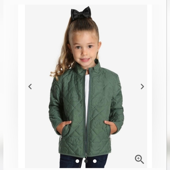 Star Wars Revel Green Quilted Jacket for Kids (UNISEX) - Picture 3 of 14